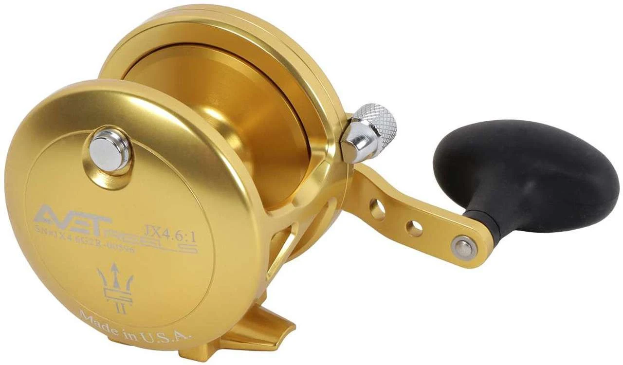 Avet JX 4.6 G2 1 Speed Reel - Gold (No Glide Plate) 3 Avet JX 4.6 G2 1 Speed Reel - Gold (No Glide Plate) - Image 3