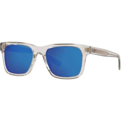 Costa Tybee Sunglasses - Shiny Light Gray Crystal/Blue Mirror 580G 1 Costa Tybee Sunglasses - Shiny Light Gray Crystal/Blue Mirror 580G