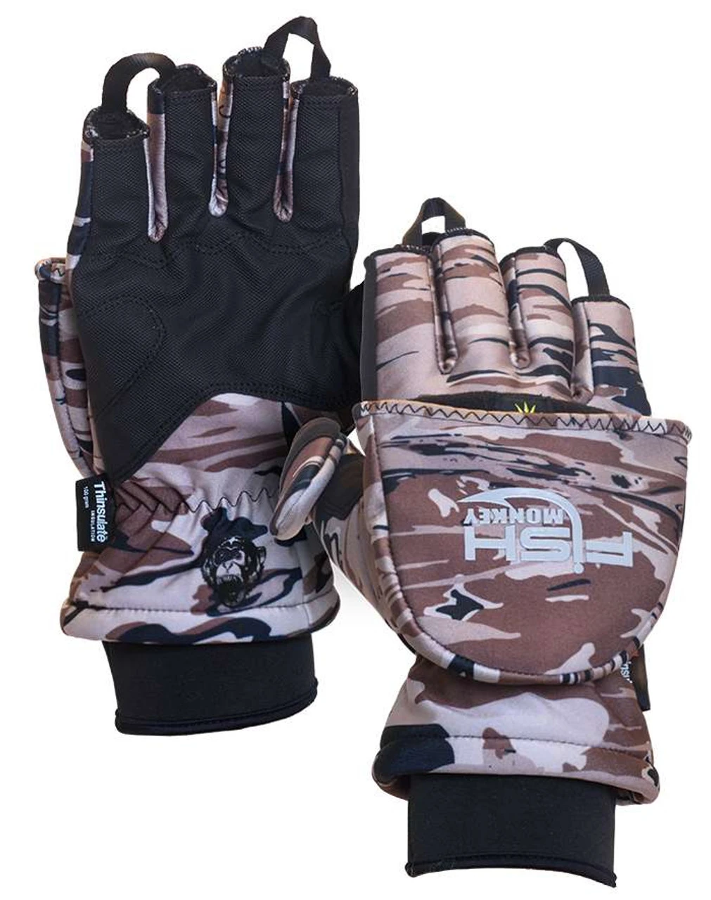 Fish Monkey Tundra Gloves - Camo XL 2 Fish Monkey Tundra Gloves - Camo XL - Image 2