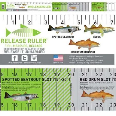 Florida Inshore Slam Release Ruler Decal 1 Florida Inshore Slam Release Ruler Decal