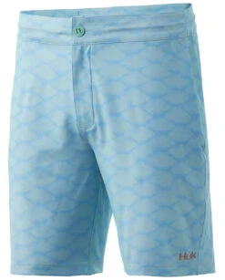 Huk Pursuit Scaled Dye Boardshort - Beach Glass - 36
