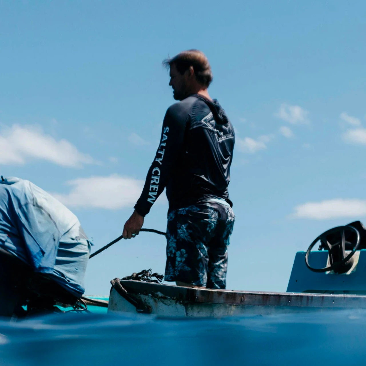 Salty Crew Hotwire Pinnacle Tech Hood Shirts 3 Salty Crew Hotwire Pinnacle Tech Hood Shirts - Image 3