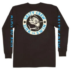 Salty Crew Mighty Mahi Long Sleeve Shirt - Black - X-Large