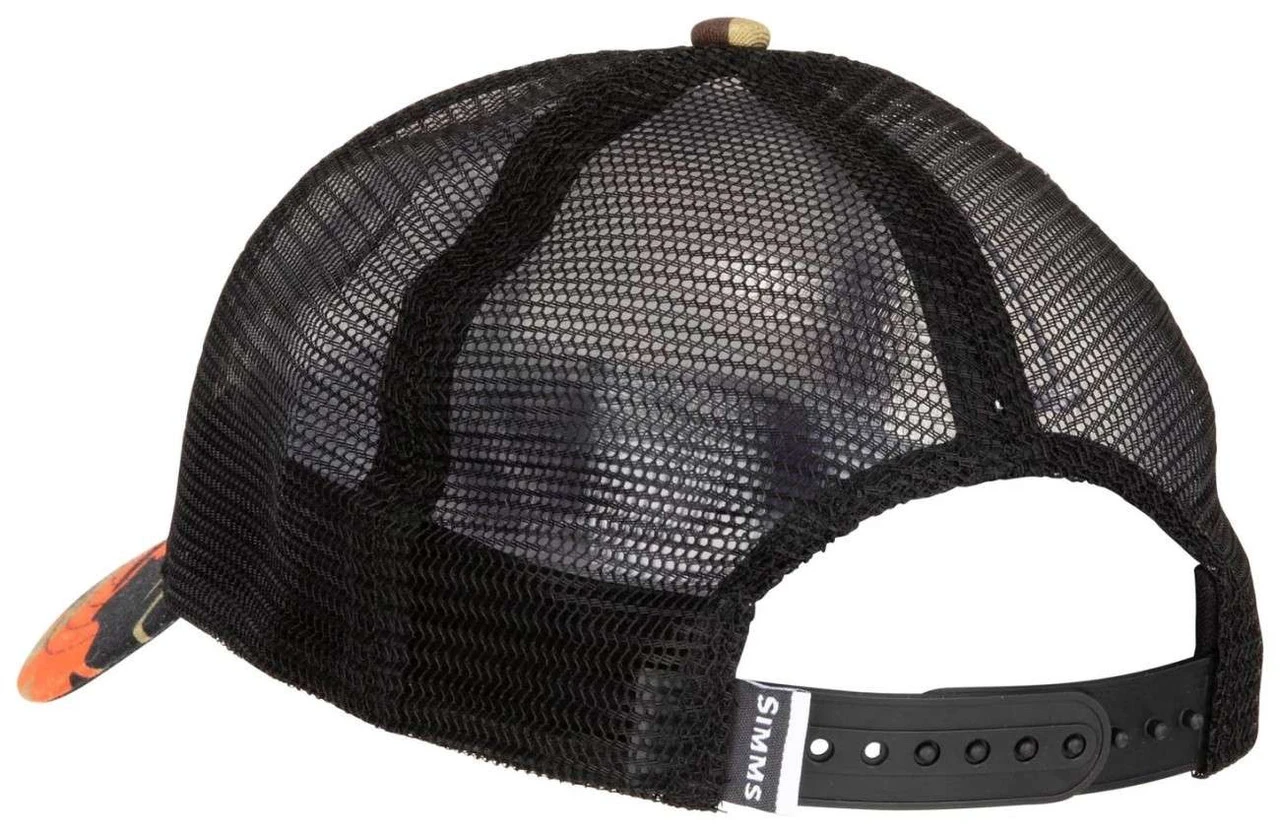 Simms Bass Patch Trucker - Woodland Camo Flame 3 Simms Bass Patch Trucker - Woodland Camo Flame - Image 3