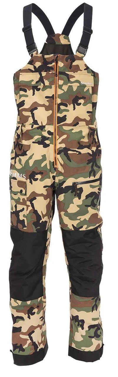 Simms CX Bib - Woodland Camo - 2X-Large 1 Simms CX Bib - Woodland Camo - 2X-Large