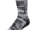 Simms Merino Midweight Hiker Sock - Hex Flo Camo Carbon - Large