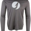 TackleDirect Hook Logo Mens Performance LS Shirt - Graphite - Medium