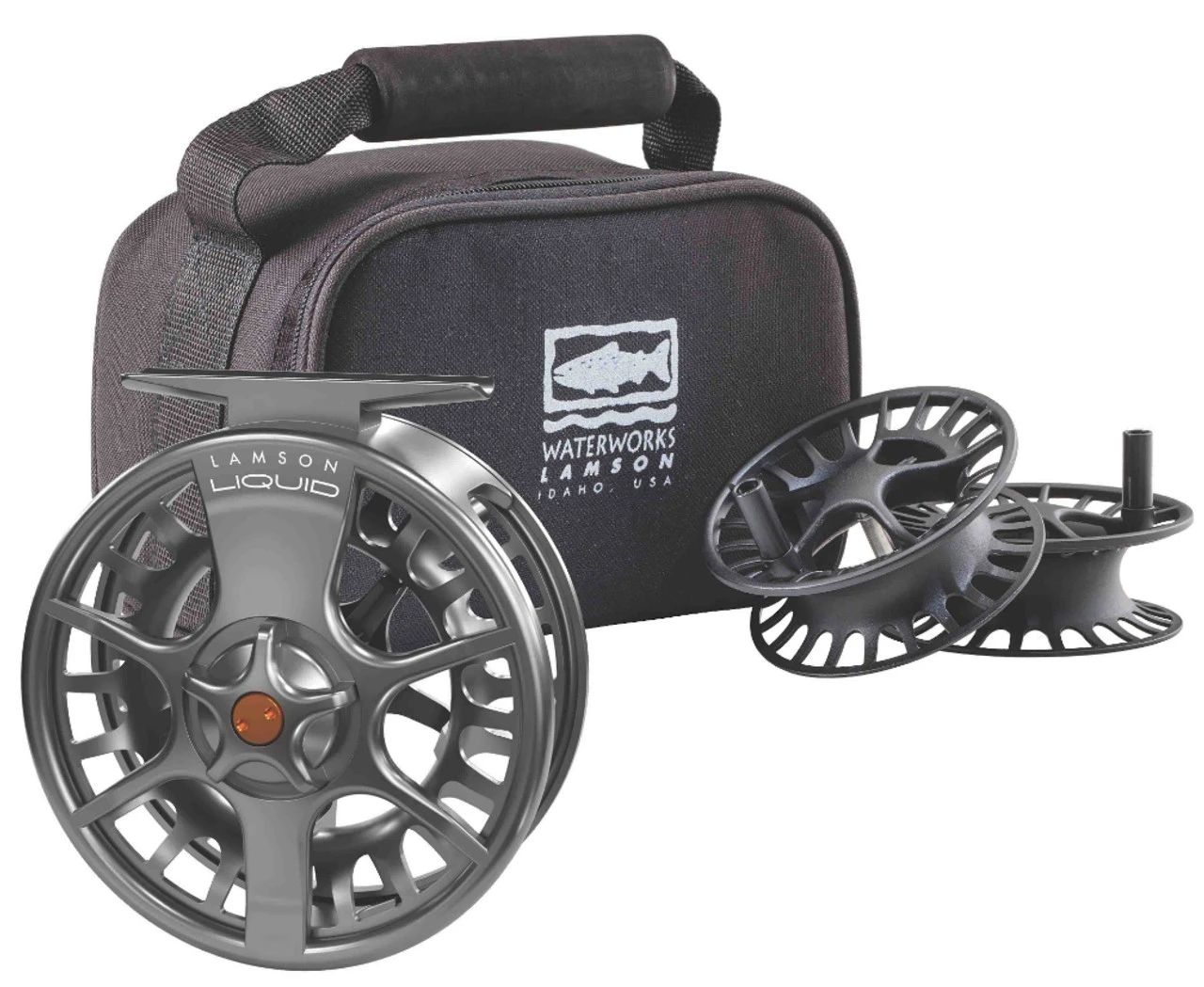 Waterworks Lamson Liquid Fly Fishing Reel And Spools - 3 Pack 1 Waterworks Lamson Liquid Fly Fishing Reel And Spools - 3 Pack